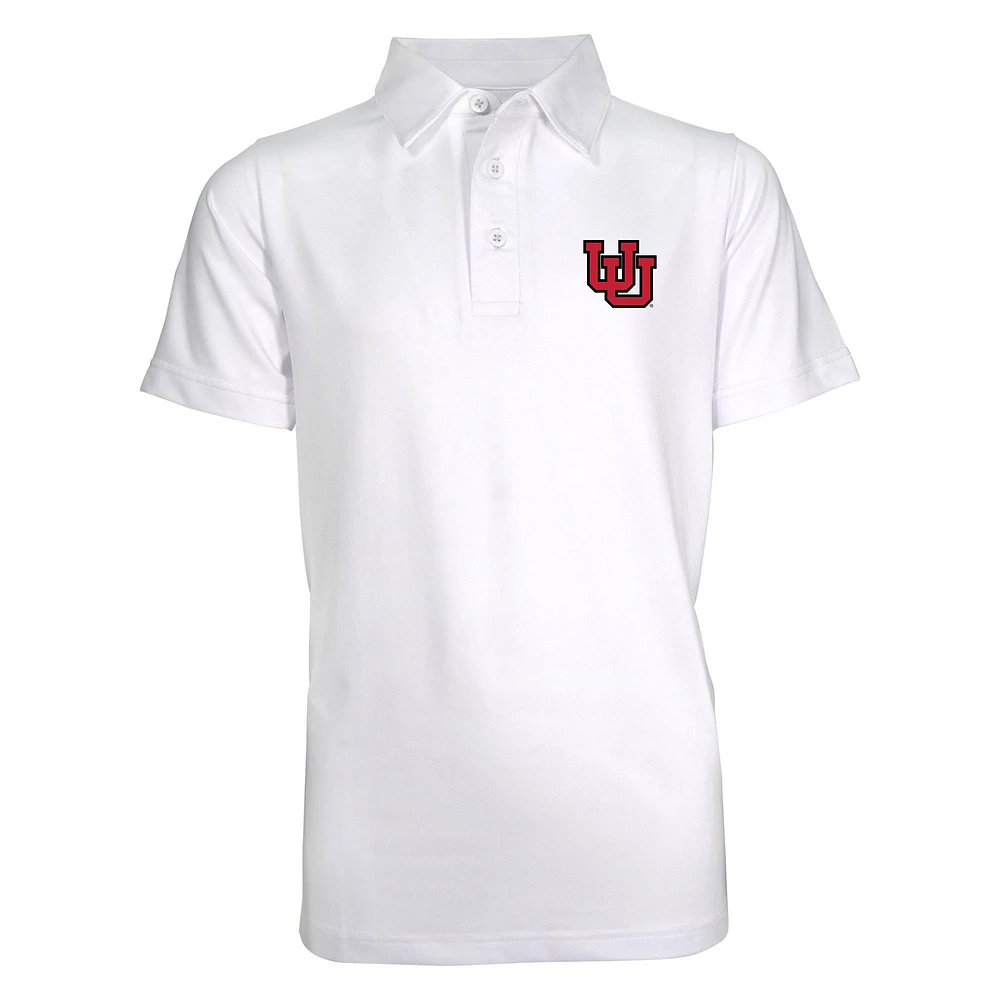 Youth Garb White Utah Utes Blake Polo