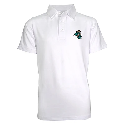 Youth Garb White Coastal Carolina Chanticleers Blake Polo