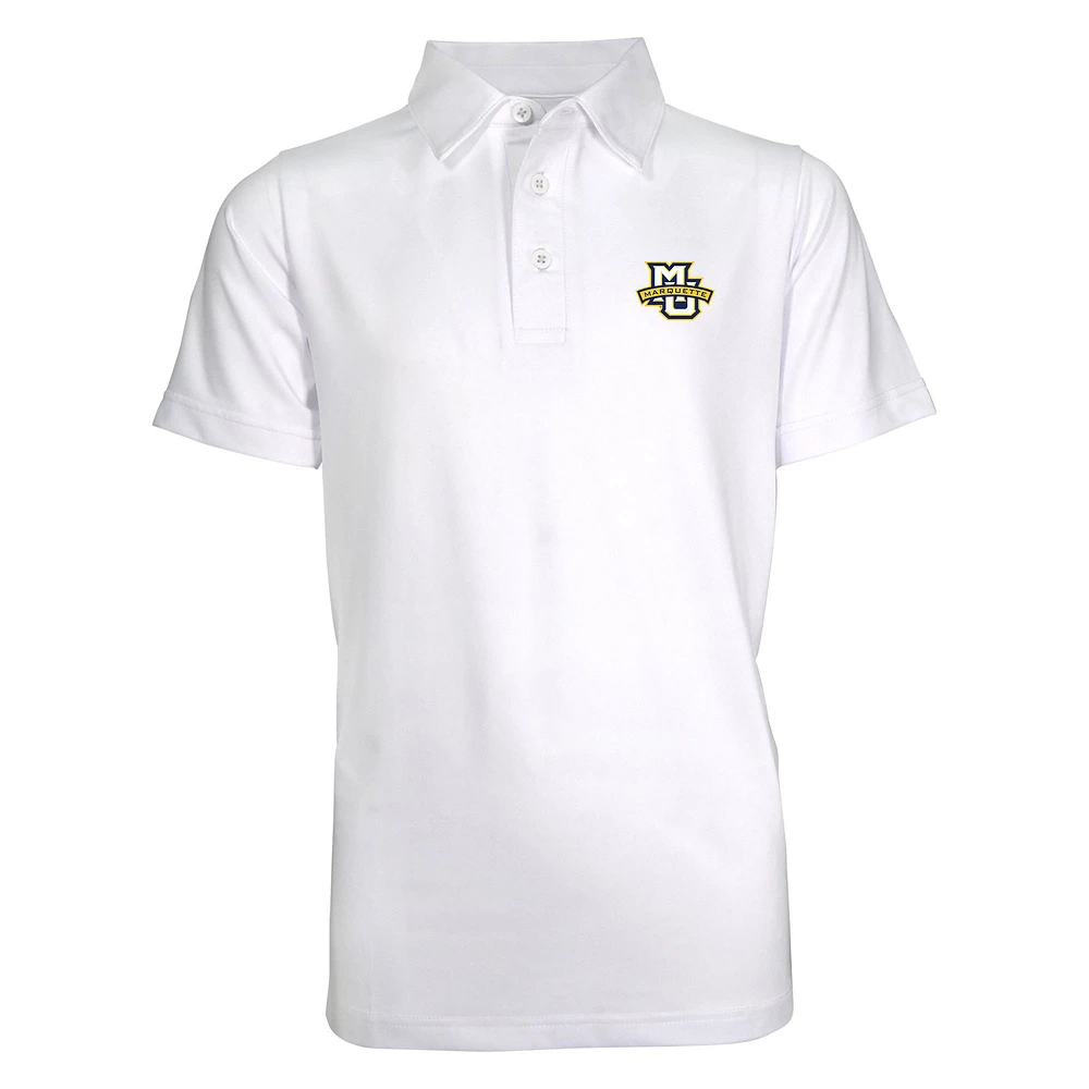 Youth Garb White Marquette Golden Eagles Blake Polo