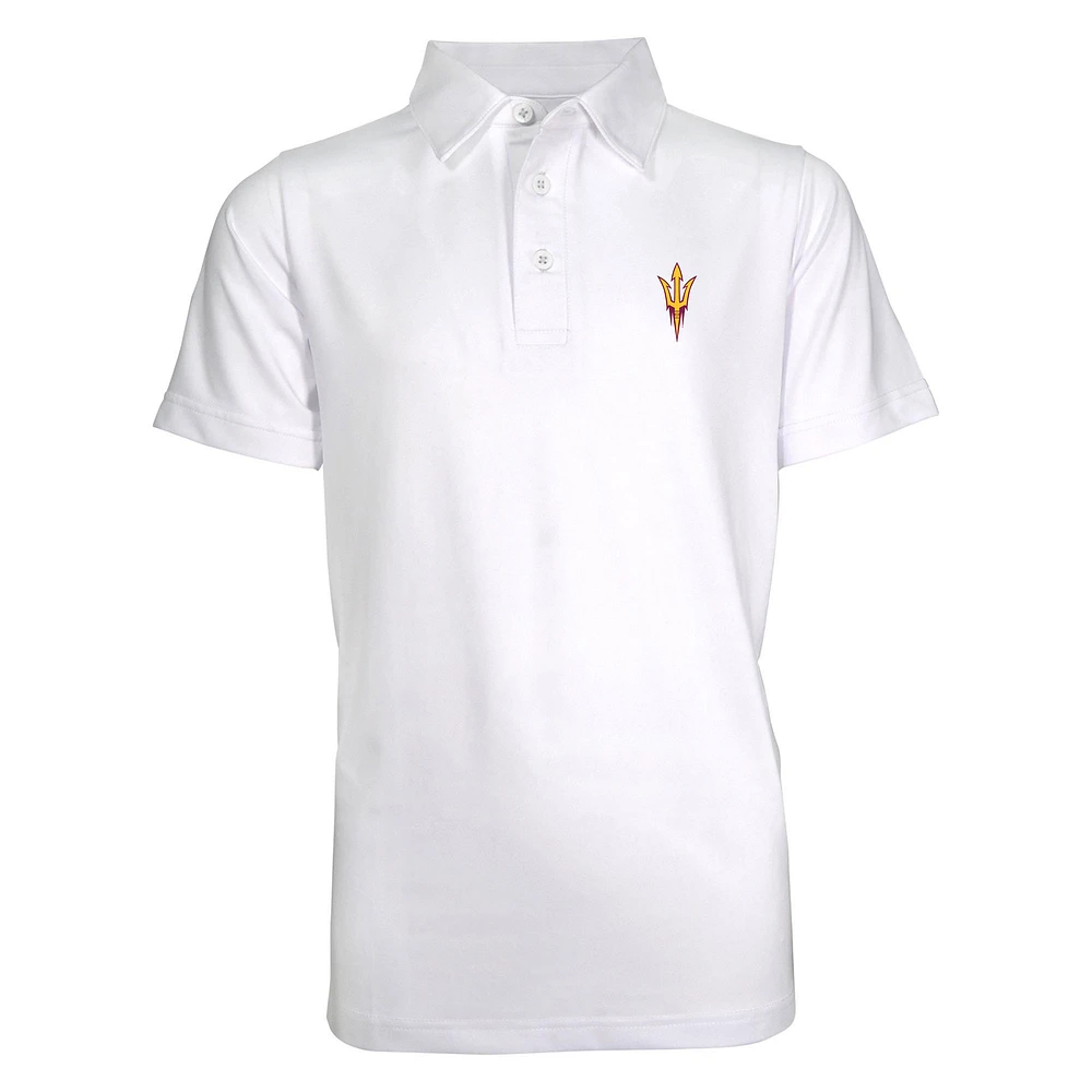 Youth Garb White Arizona State Sun Devils Blake Polo