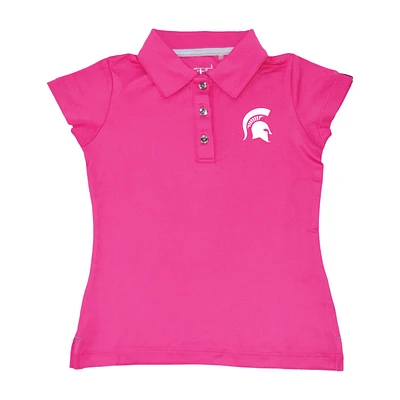 Girls Toddler Garb Light Pink Michigan State Spartans Brighton Polo