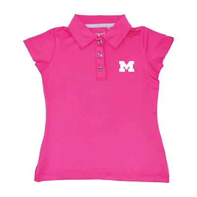 Girls Toddler Garb Light Pink Michigan Wolverines Brighton Polo