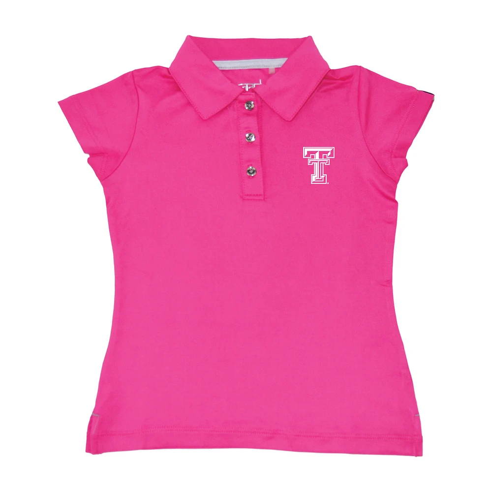 Girls Toddler Garb Light Pink Texas Tech Red Raiders Brighton Polo