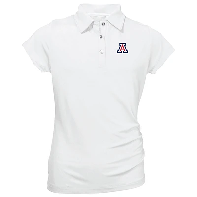 Youth Garb White Arizona Wildcats Brighton Polo