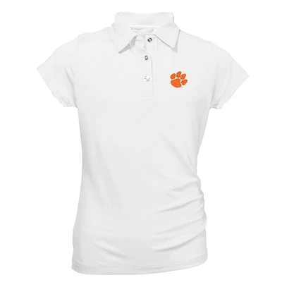 Youth Garb White Clemson Tigers Brighton Polo