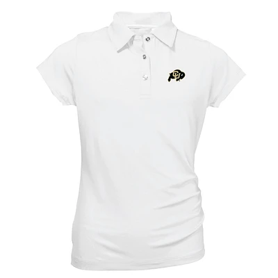 Youth Garb White Colorado Buffaloes Brighton Polo