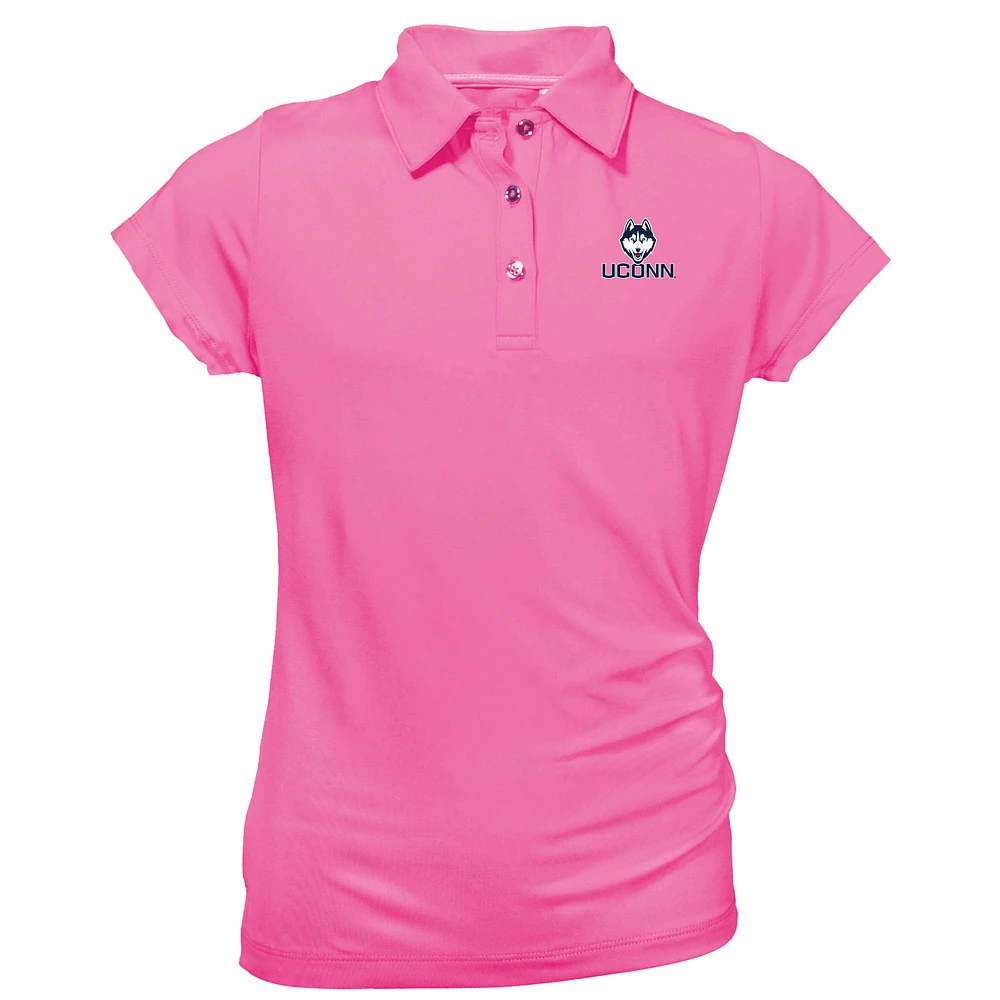 Youth Garb Light Pink UConn Huskies Brighton Polo