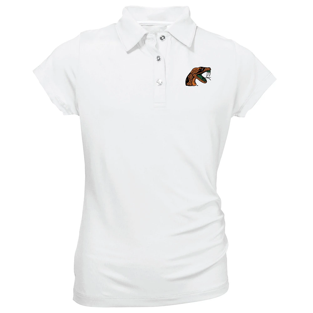 Youth Garb White Florida A&M Rattlers Brighton Polo