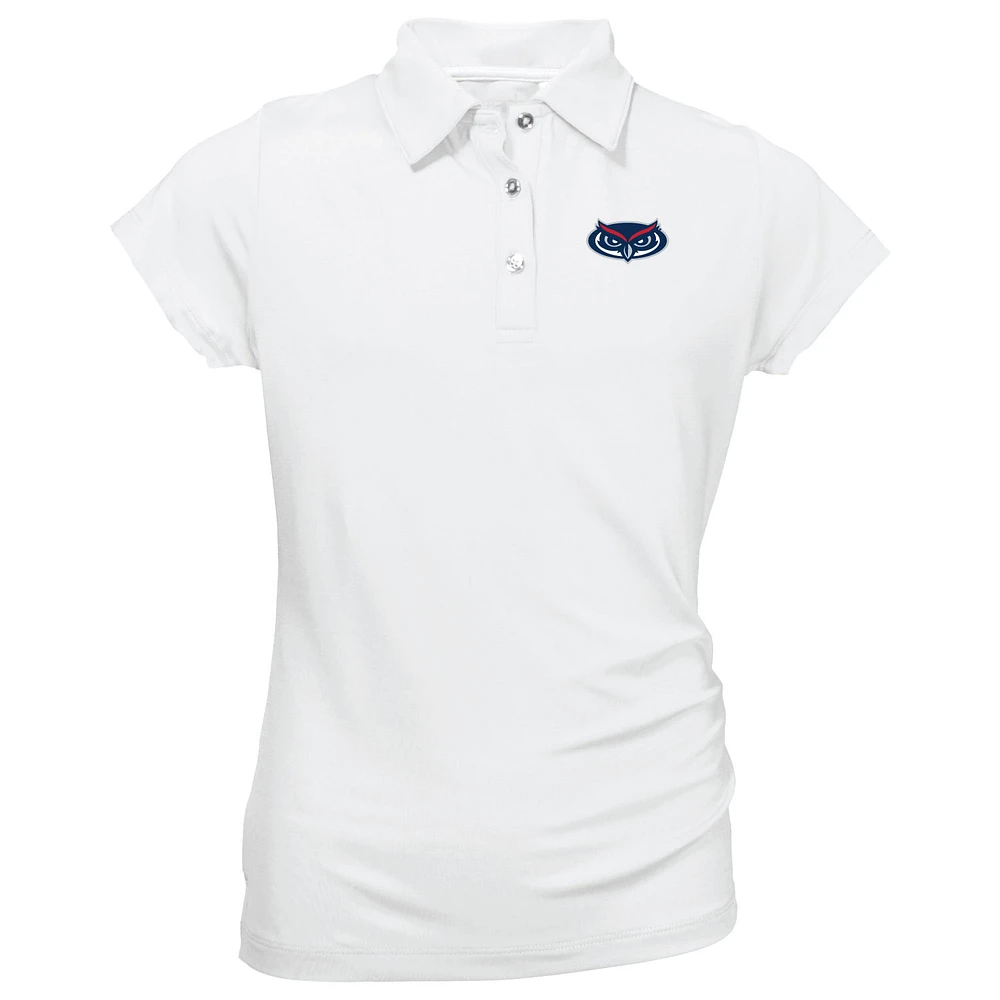 Youth Garb White Florida Atlantic Owls Brighton Polo