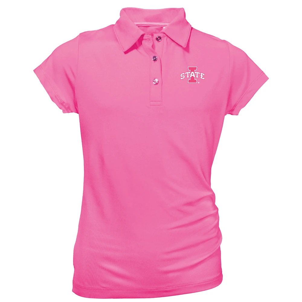 Youth Garb Light Pink Iowa State Cyclones Brighton Polo
