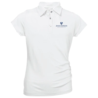 Youth Garb White Johns Hopkins Blue Jays Brighton Polo
