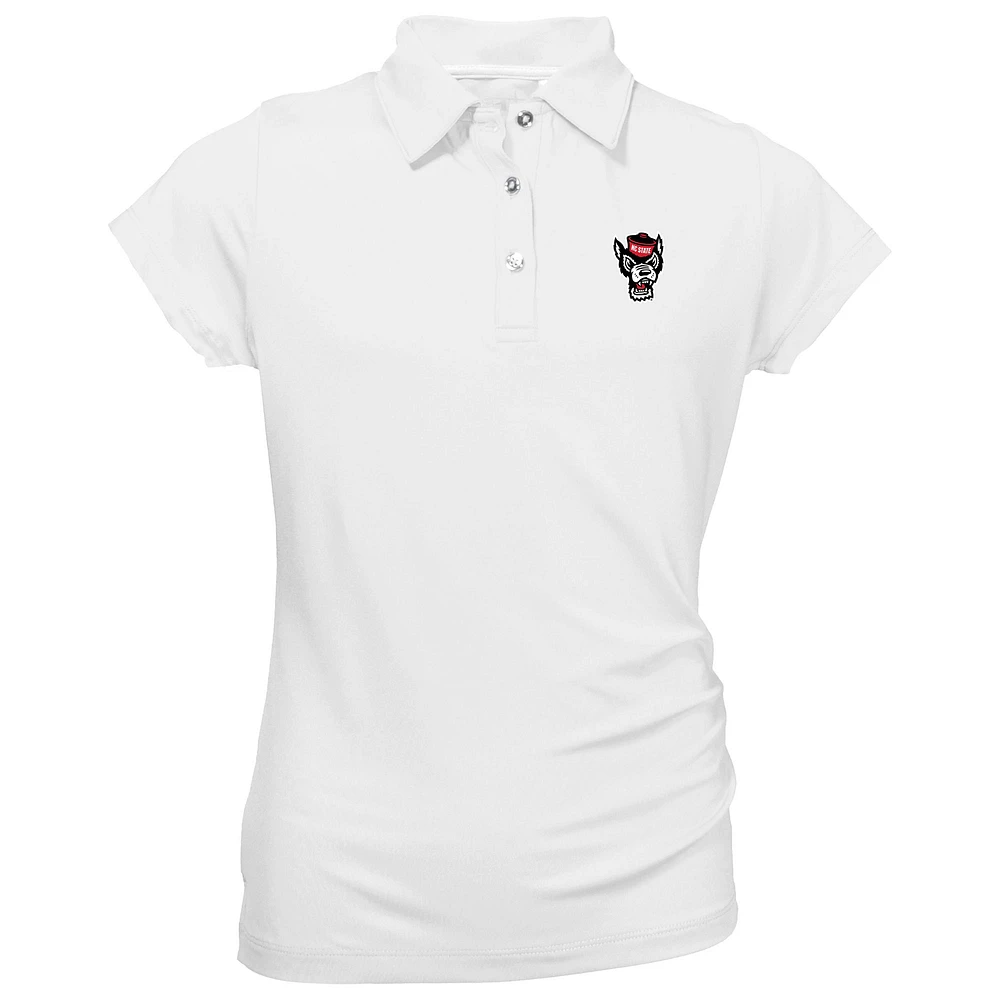 Youth Garb White NC State Wolfpack Brighton Polo