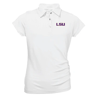 Youth Garb White LSU Tigers Brighton Polo