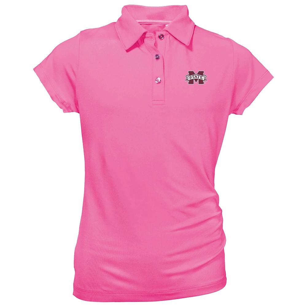 Youth Garb Light Pink Mississippi State Bulldogs Brighton Polo
