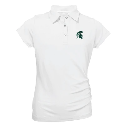 Youth Garb White Michigan State Spartans Brighton Polo
