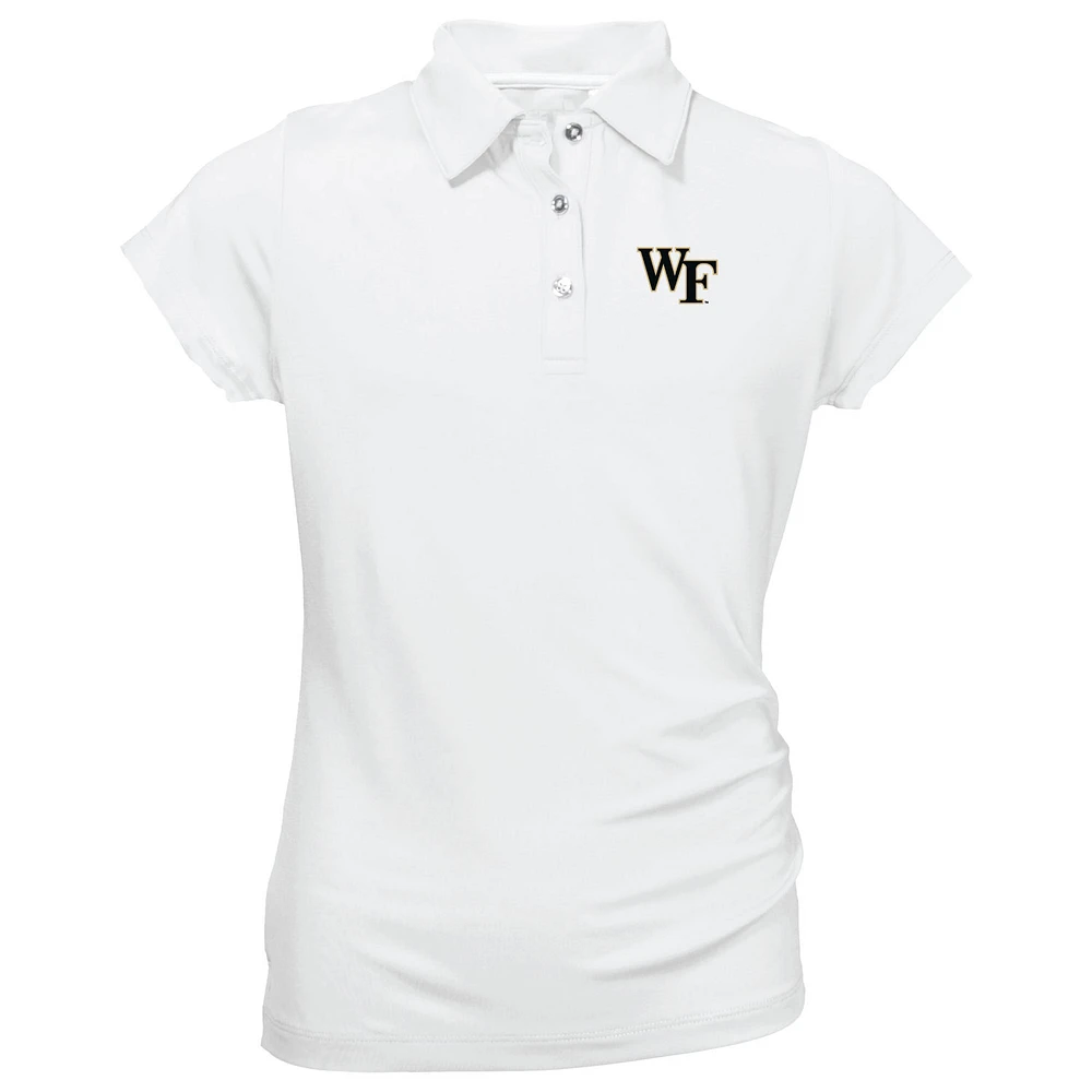Youth Garb White Wake Forest Demon Deacons Brighton Polo