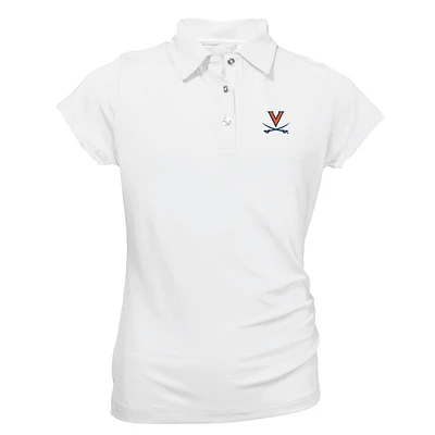 Youth Garb White Virginia Cavaliers Brighton Polo