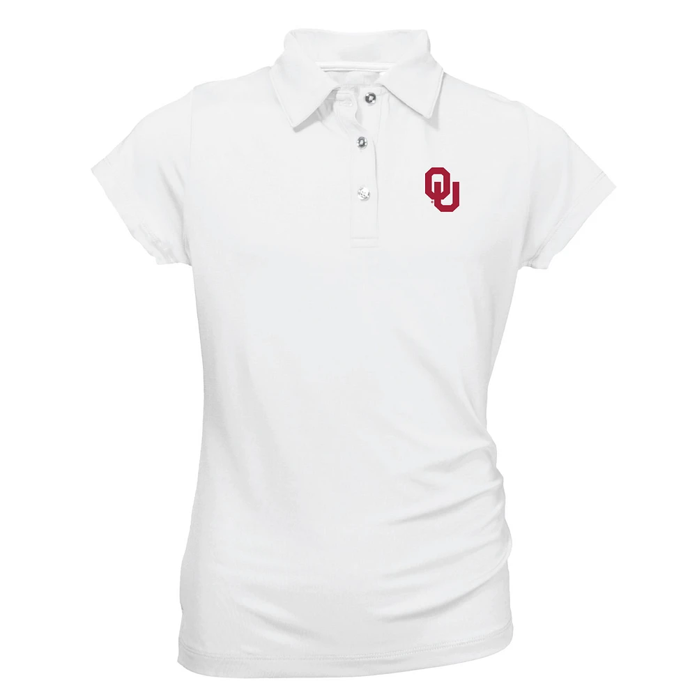 Youth Garb White Oklahoma Sooners Brighton Polo
