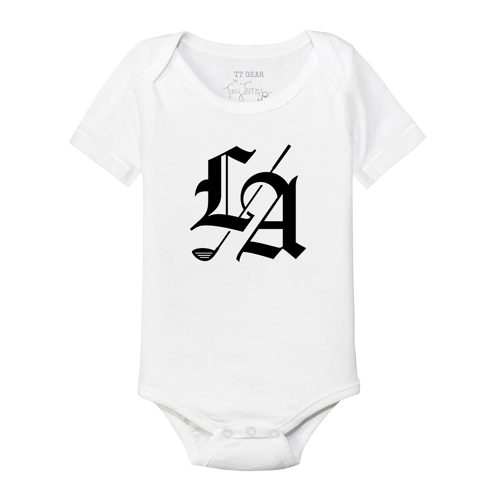 Infant Tiny Turnip White Los Angeles Golf Club Team Bodysuit