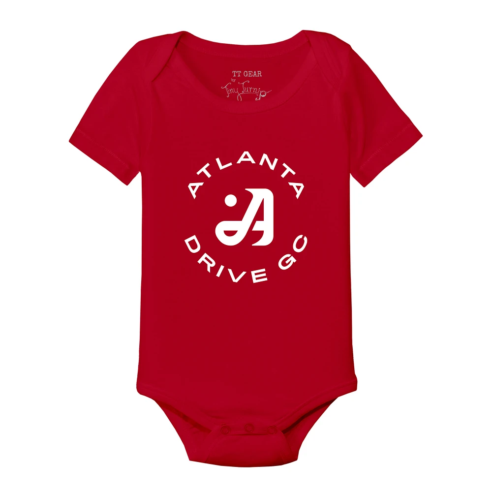 Infant Tiny Turnip Red Atlanta Drive GC Team Bodysuit