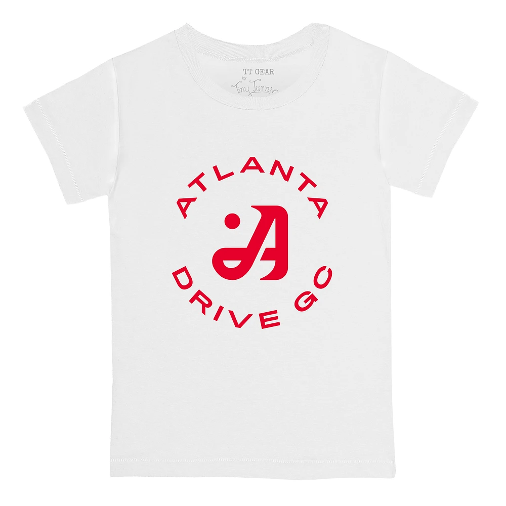 Youth Tiny Turnip White Atlanta Drive GC Team T-Shirt