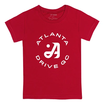 Toddler Tiny Turnip Red Atlanta Drive GC Team T-Shirt
