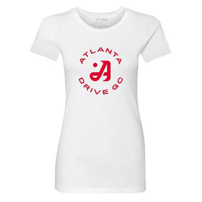 Women's Tiny Turnip White Atlanta Drive GC Team T-Shirt