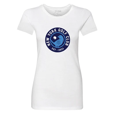 Women's Tiny Turnip White New York Golf Club Team T-Shirt