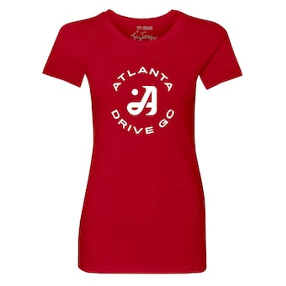 Women's Tiny Turnip Red Atlanta Drive GC Team T-Shirt
