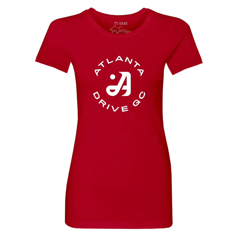 Women's Tiny Turnip Red Atlanta Drive GC Team T-Shirt