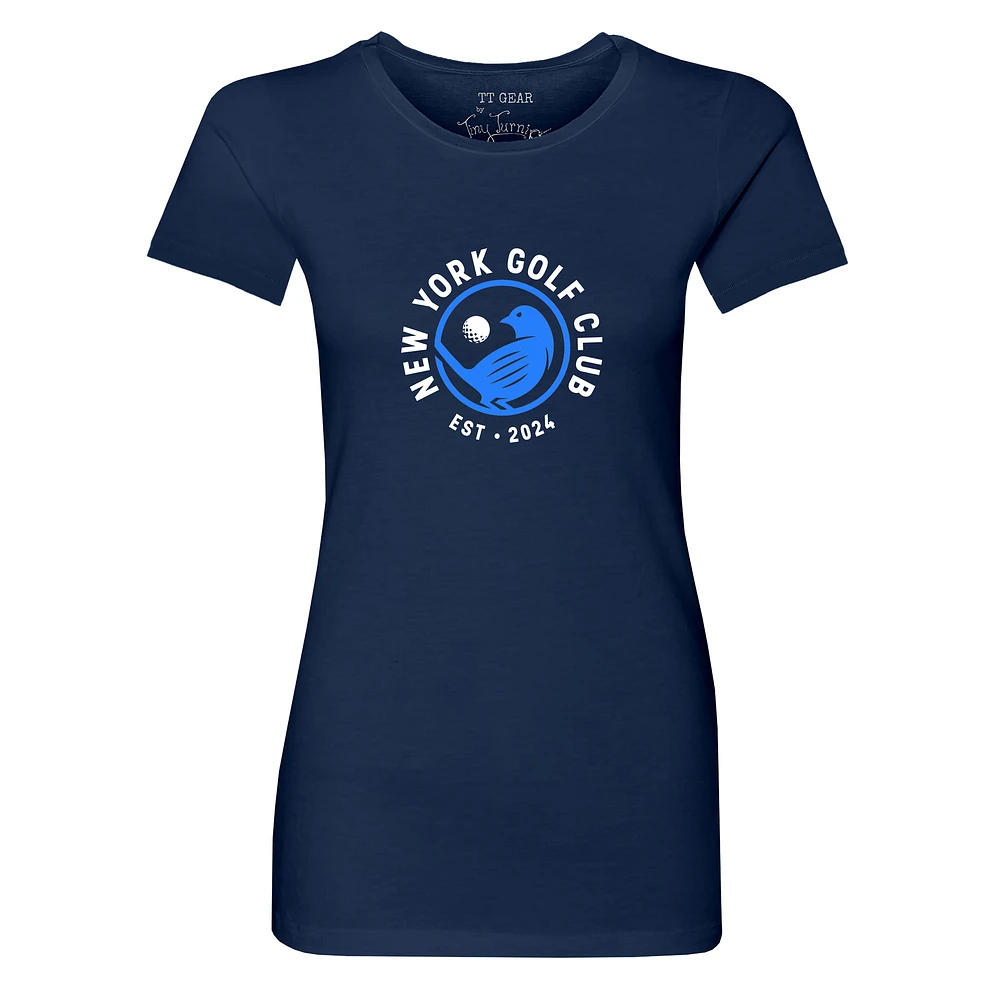 Women's Tiny Turnip Navy New York Golf Club Team T-Shirt