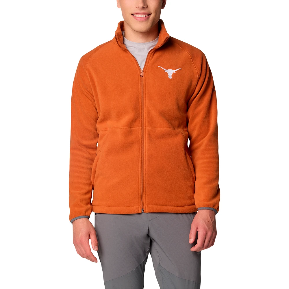 Men's Columbia Burnt Orange Texas Longhorns Big & Tall Flanker™ IV Fleece Raglan Full-Zip Jacket
