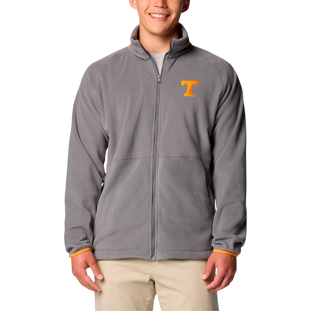 Men's Columbia Gray Tennessee Volunteers Big & Tall Flanker™ IV Fleece Raglan Full-Zip Jacket