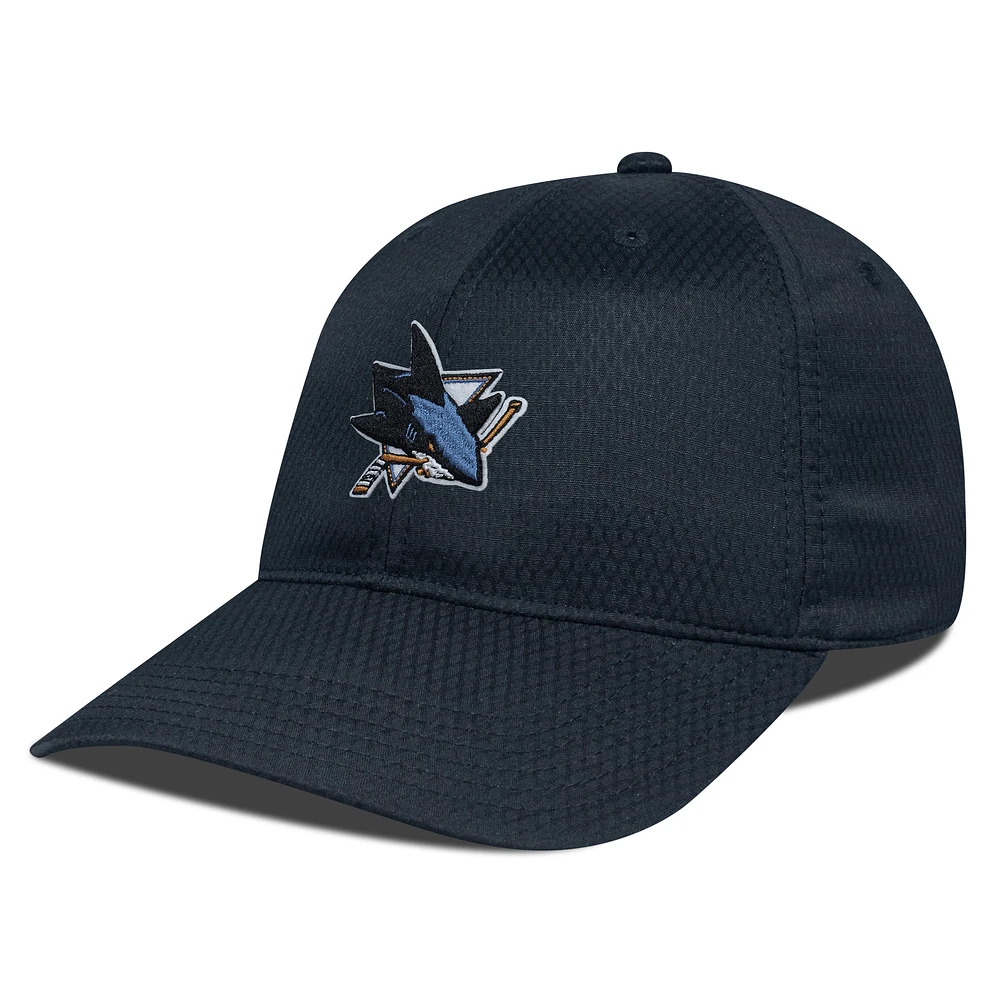 Men's Levelwear Black San Jose Sharks Matrix Adjustable Hat