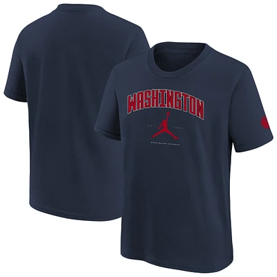 Youth Jordan Brand Navy Washington Wizards Essential Cities T-Shirt