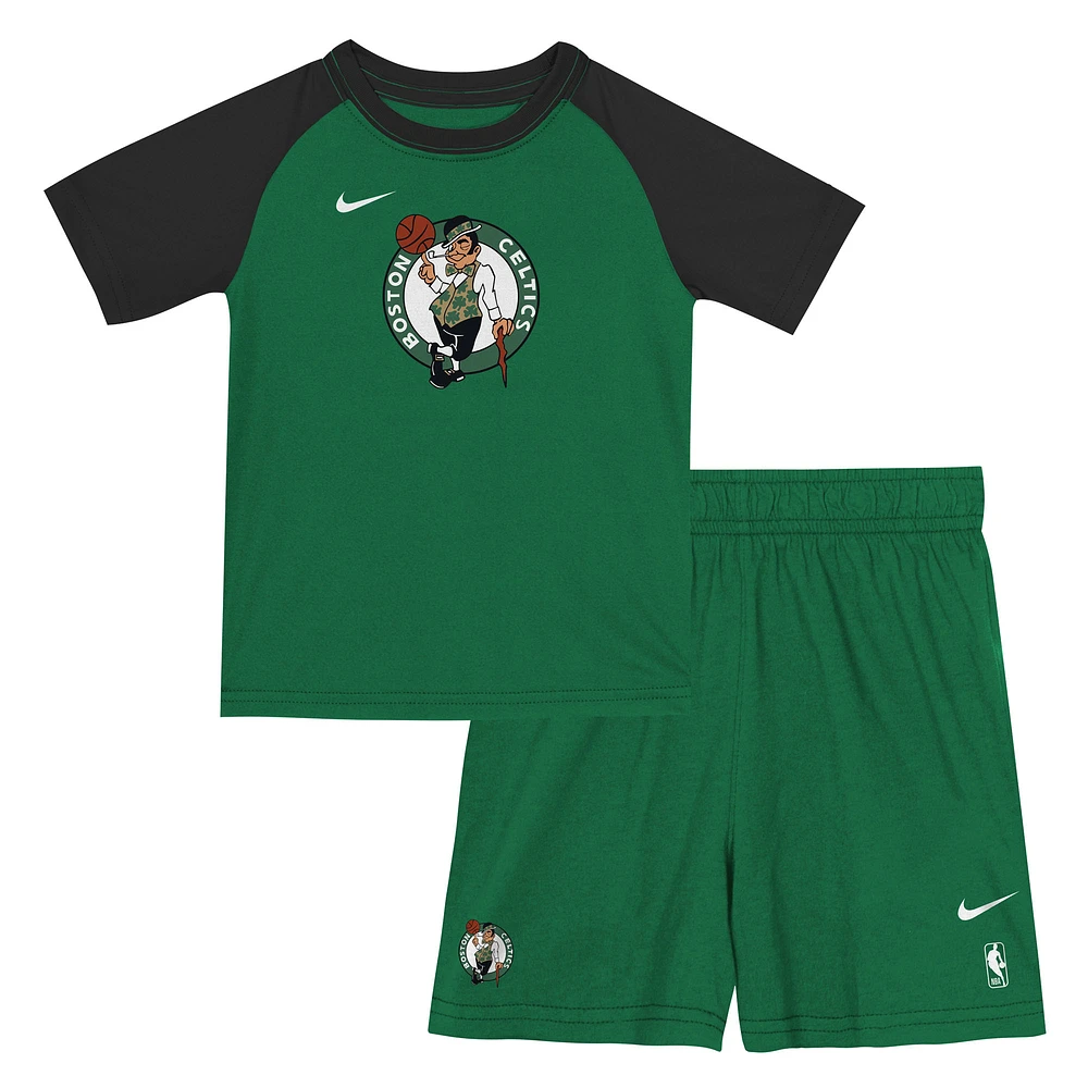 Toddler Nike Kelly Green Boston Celtics Practice T-Shirt & Shorts Set