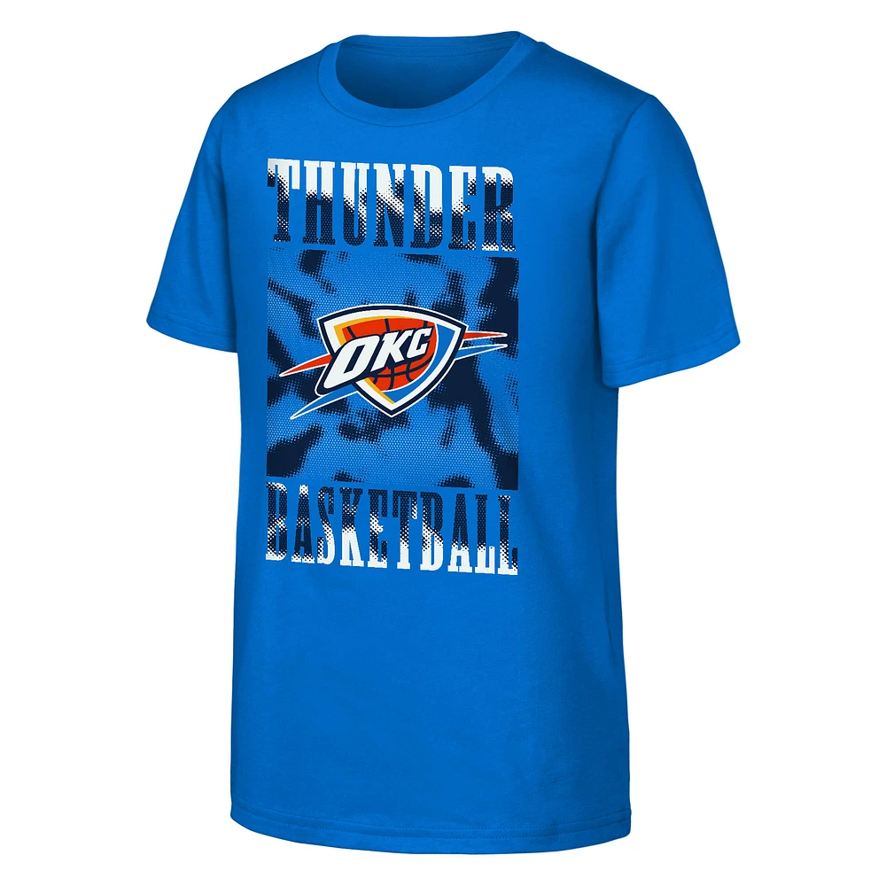 Youth Blue Oklahoma City Thunder Garage Hero T-Shirt