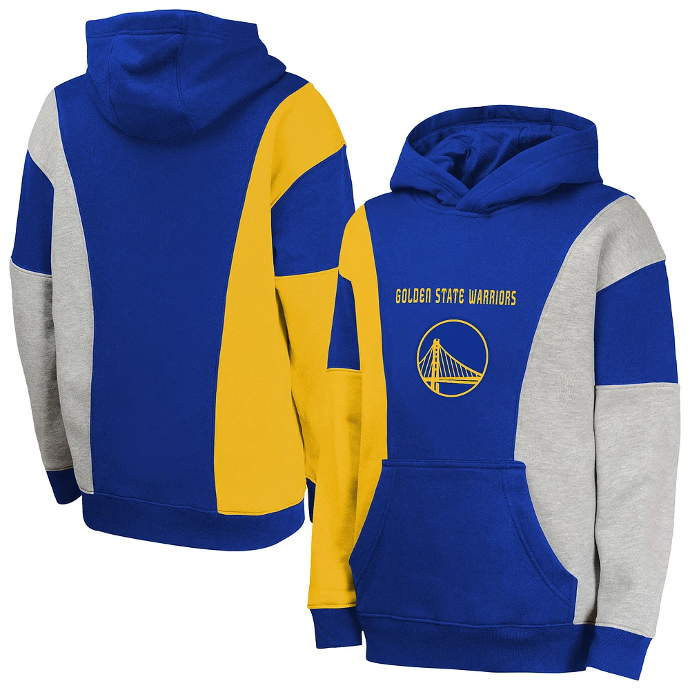 Youth Blue Golden State Warriors Ace the Hole Pullover Hoodie