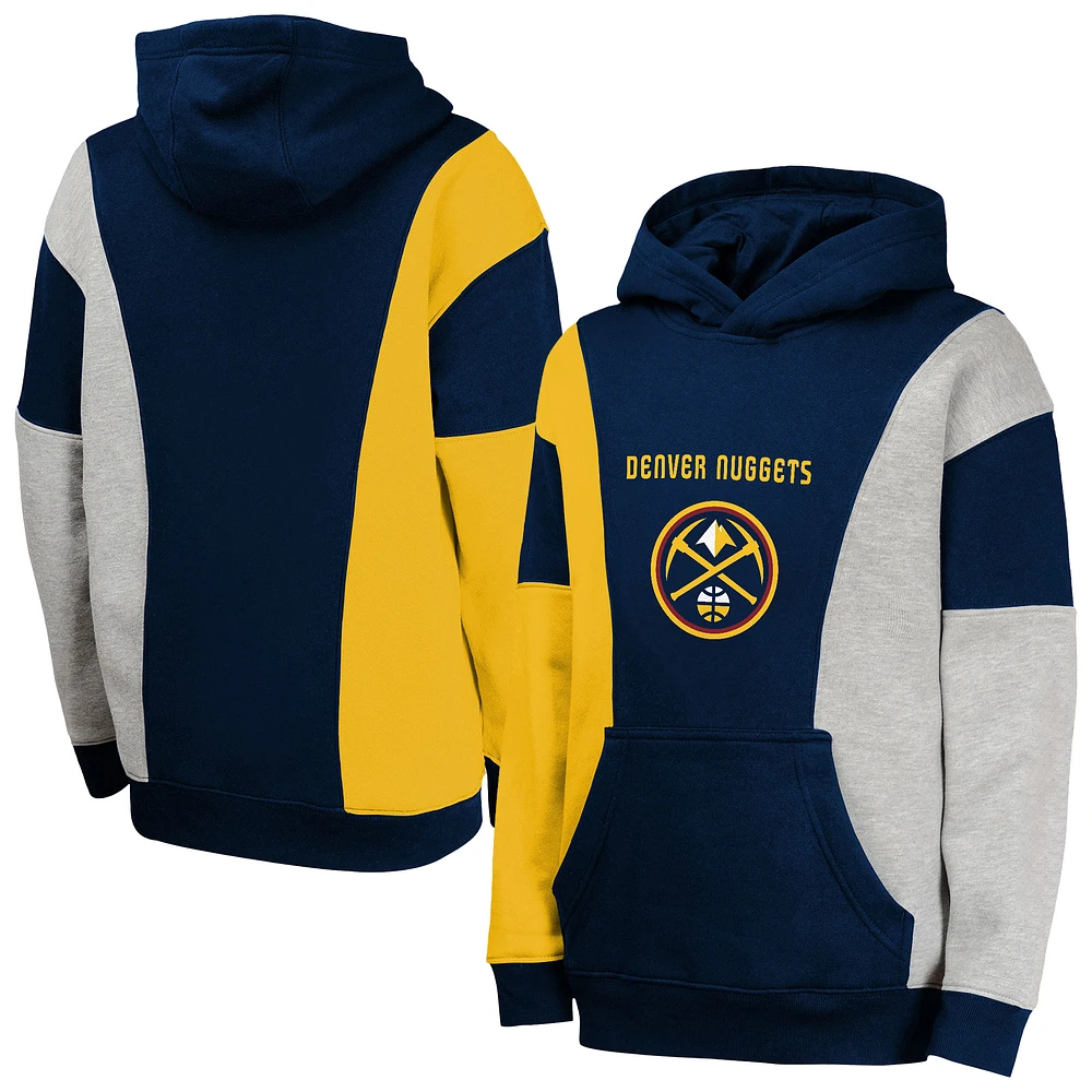 Youth Navy Denver Nuggets Ace the Hole Pullover Hoodie