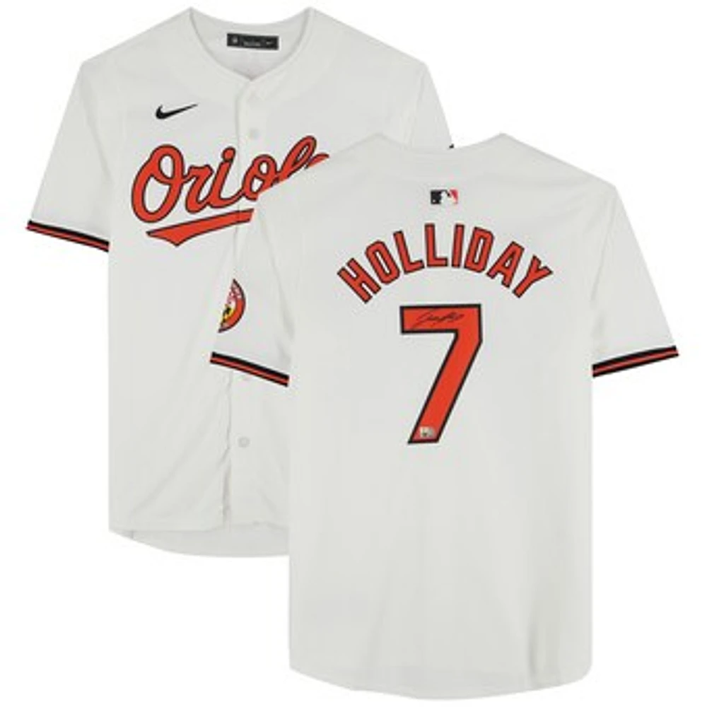 Jackson Holliday Baltimore Orioles Autographed White Nike Limited Jersey