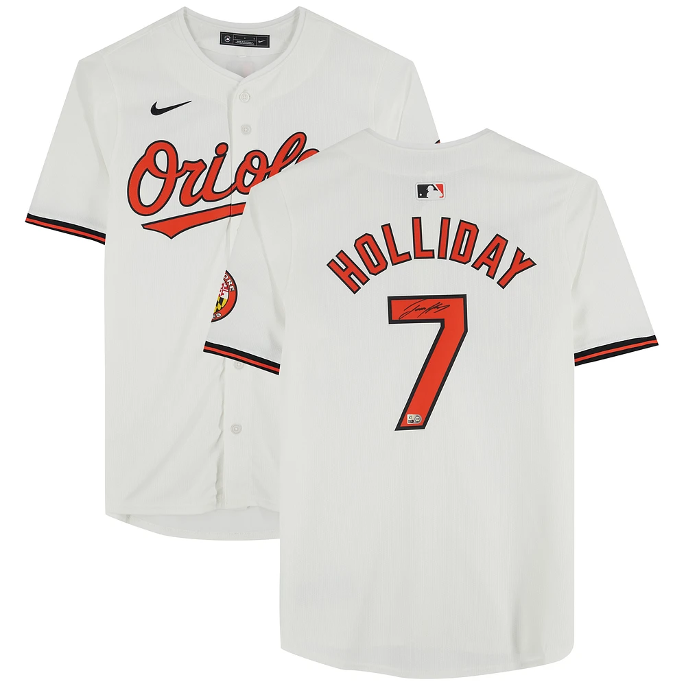Jackson Holliday Baltimore Orioles Autographed White Nike Limited Jersey