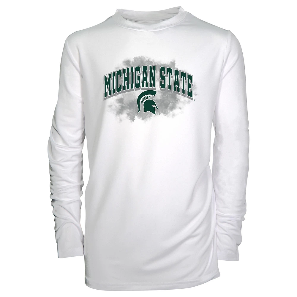Toddler Garb White Michigan State Spartans Jesse Long Sleeve Sun Shirt