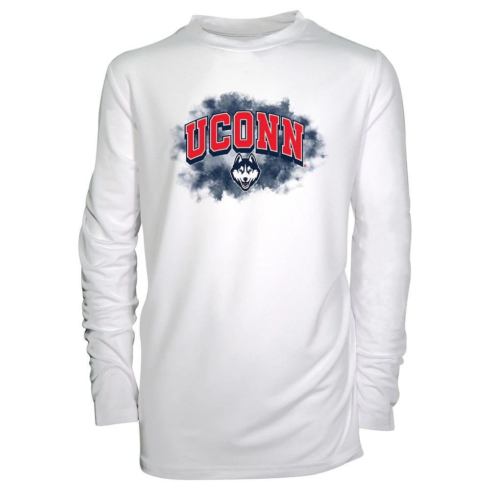 Toddler Garb White UConn Huskies Jesse Long Sleeve Sun Shirt