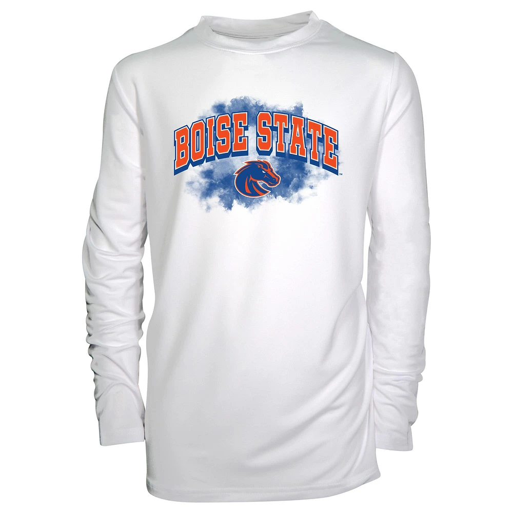Toddler Garb White Boise State Broncos Jesse Long Sleeve Sun Shirt