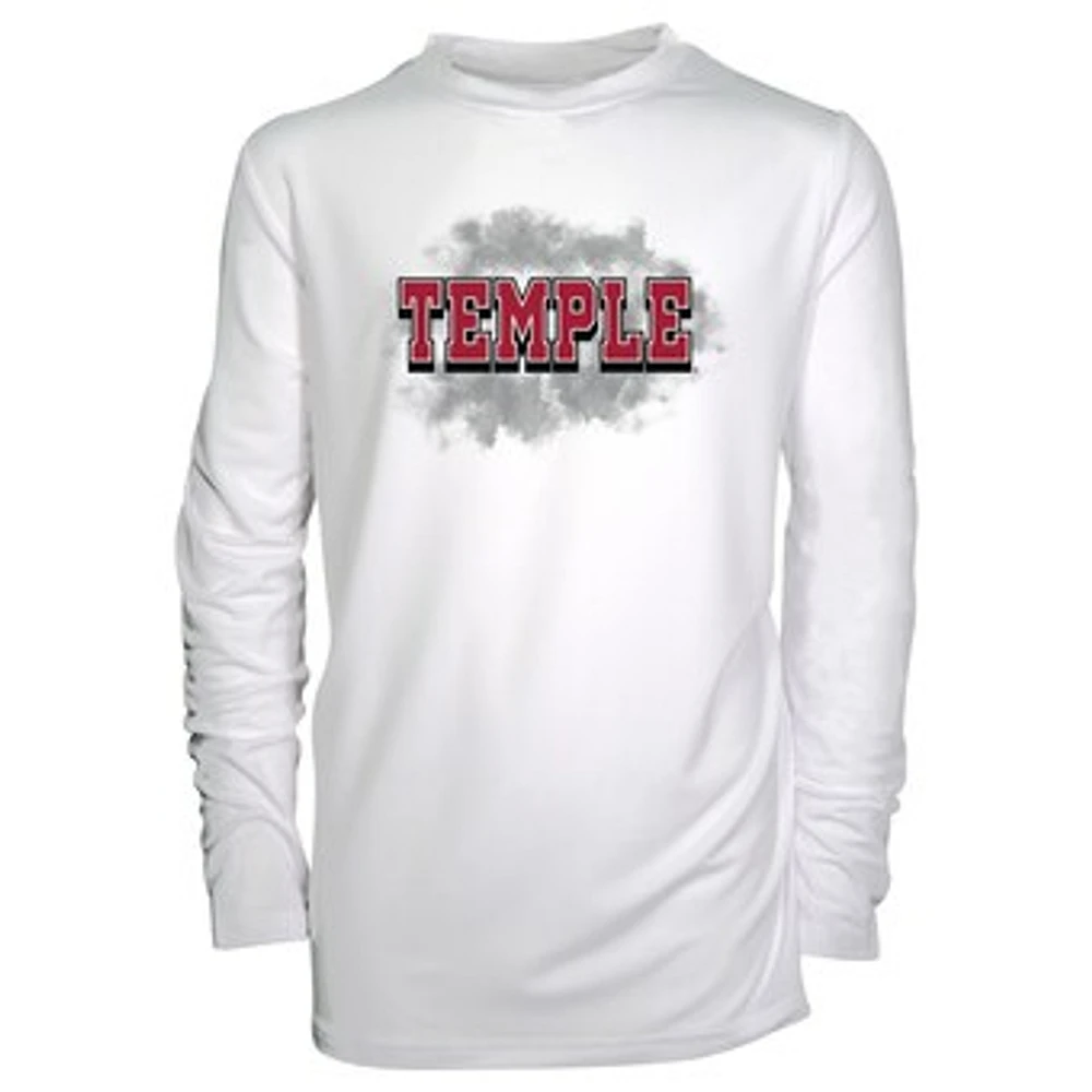 Toddler Garb White Temple Owls Jesse Long Sleeve Sun Shirt