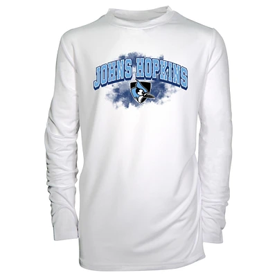 Toddler Garb White Johns Hopkins Blue Jays Jesse Long Sleeve Sun Shirt