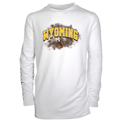 Toddler Garb White Wyoming Cowboys Jesse Long Sleeve Sun Shirt