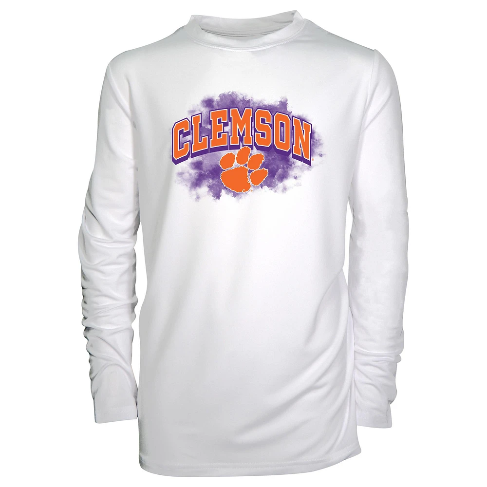 Toddler Garb White Clemson Tigers Jesse Long Sleeve Sun Shirt