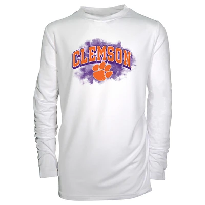 Toddler Garb White Clemson Tigers Jesse Long Sleeve Sun Shirt