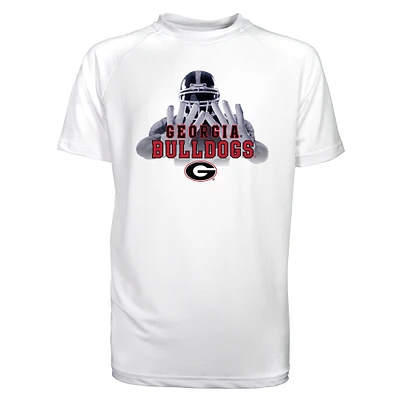 Toddler Garb White Georgia Bulldogs Kevin Raglan Sun Shirt